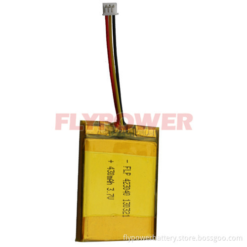 Li-ion Polymer Battery 3.7V 430mAh Rechargeable Battery Pack (FLP-423040)